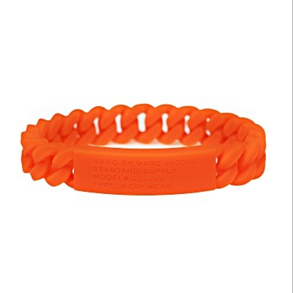 Marc Jacobs Clementine Orange Silicone Bracelet